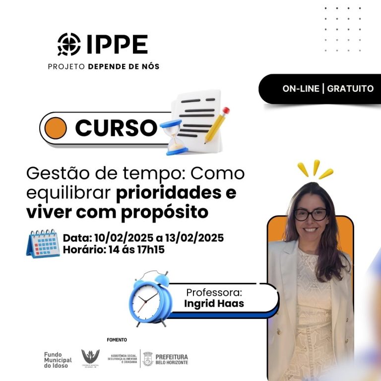 Curso: Gestão de tempo, Como equilibrar prioridades e viver com propósito