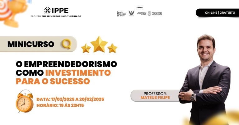 Novo cursoMinicurso: O empreendedorismo como investimento para o sucesso