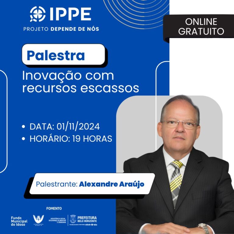Palestra: Inovação de recursos escassos.