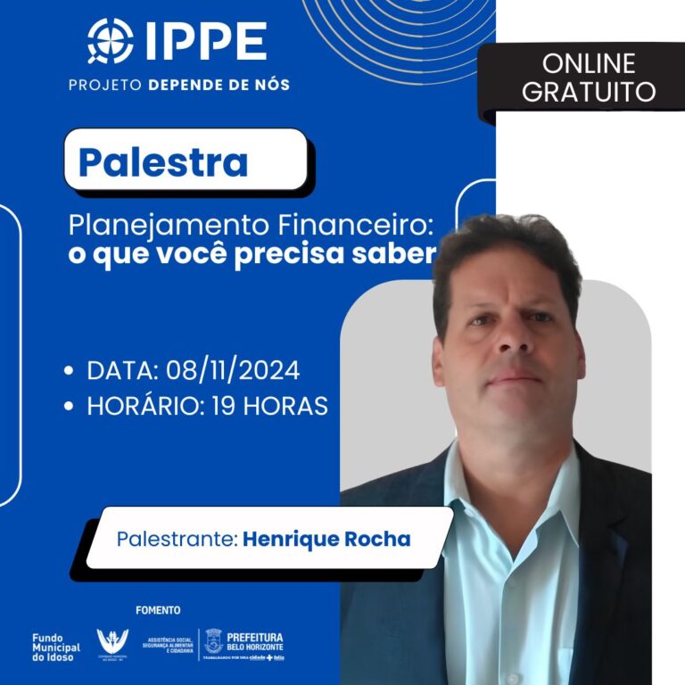 Palestra: Planejamento financeiro: o que você precisa saber.
