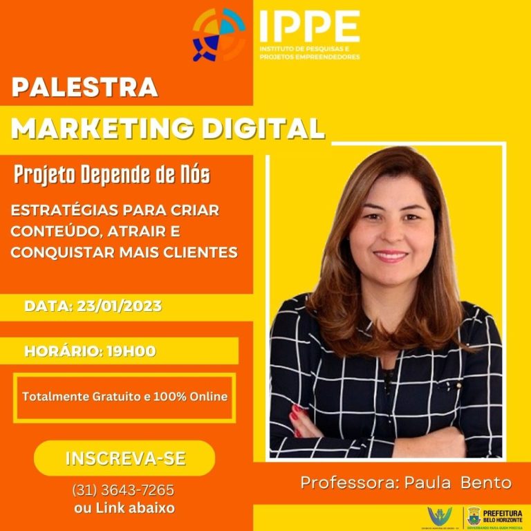 Palestra: Marketing digital – estratégias para criar conteúdos, atrair e conquistar mais clientes