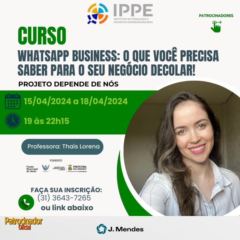 Curso: Whatsapp Business, o que você precisa saber para o seu negócio decolar!