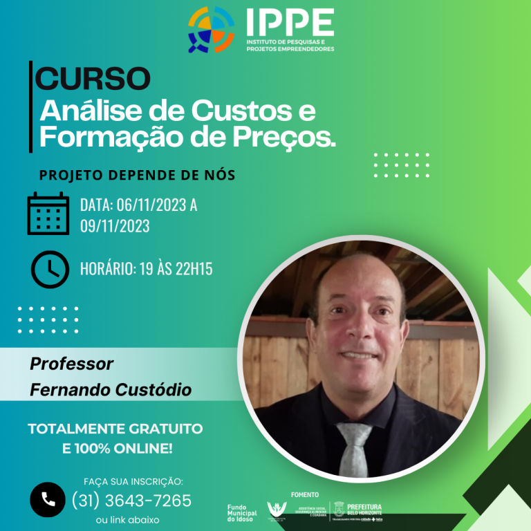 Curso: Análise de Custos e Formação de Preços.