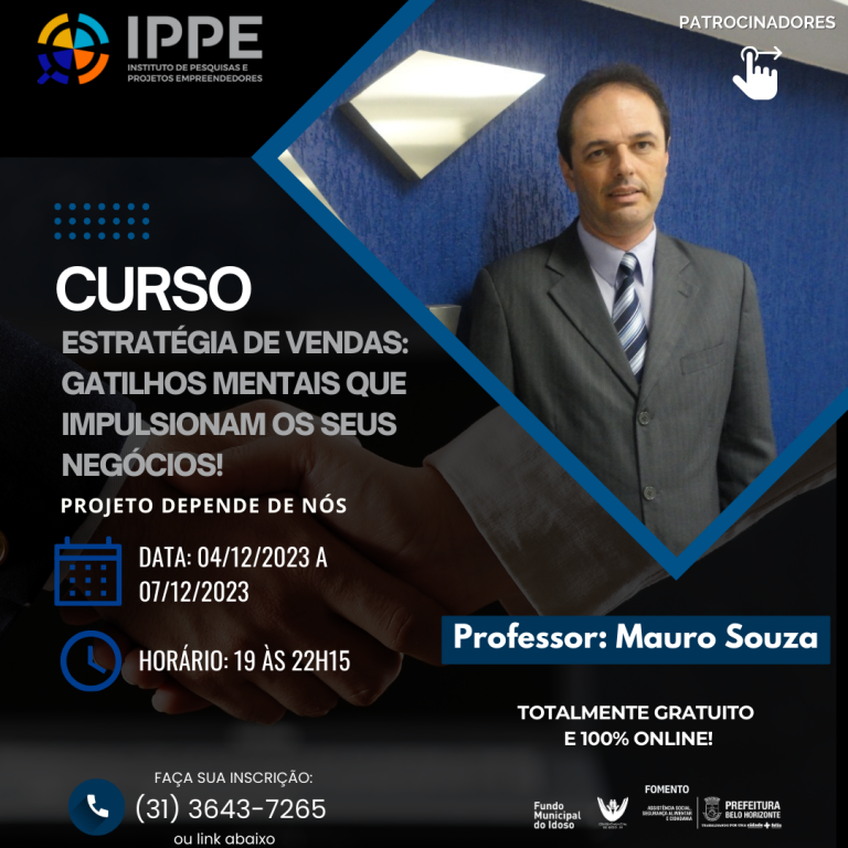 Curso: Estratégias de vendas, gatilhos mentais que impulsionam os seus negócios!