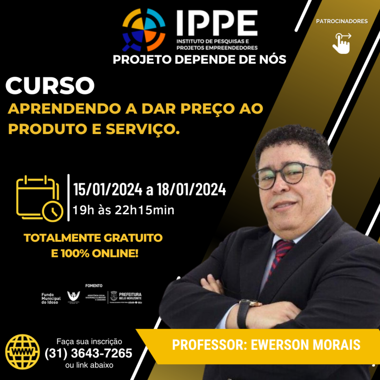 Curso: Aprendendo a dar preço ao produto e serviço