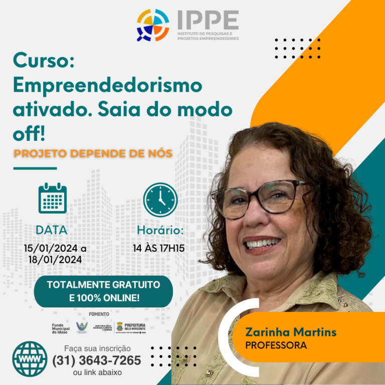 Curso: Empreendedorismo ativado. Saia do modo off