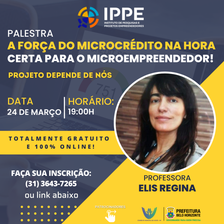 Palestra: A força do microcrédito na hora certa para o microempreendedor