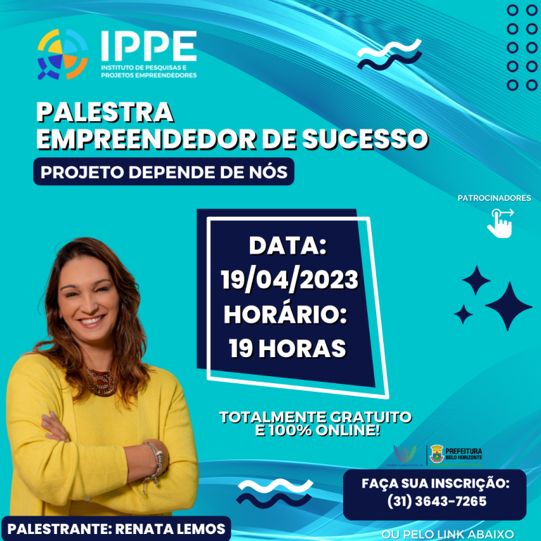 Palestra: Empreendedor de sucesso.