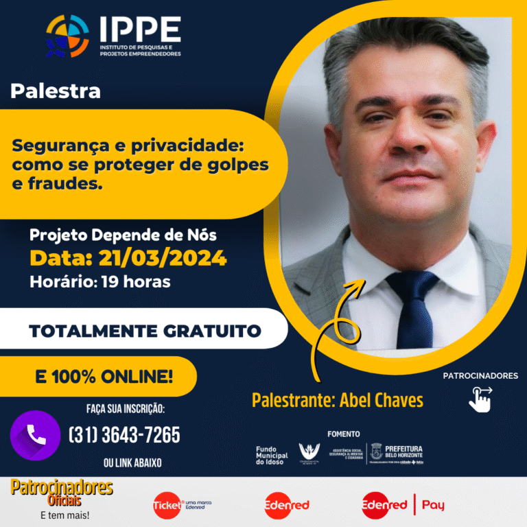 Palestra: Segurança e Privacidade: como se proteger de golpes e fraudes