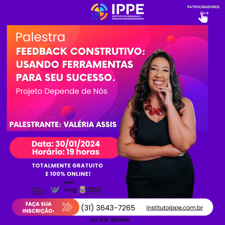 Palestra: Feedback construtivo: usando ferramentas para seu sucesso