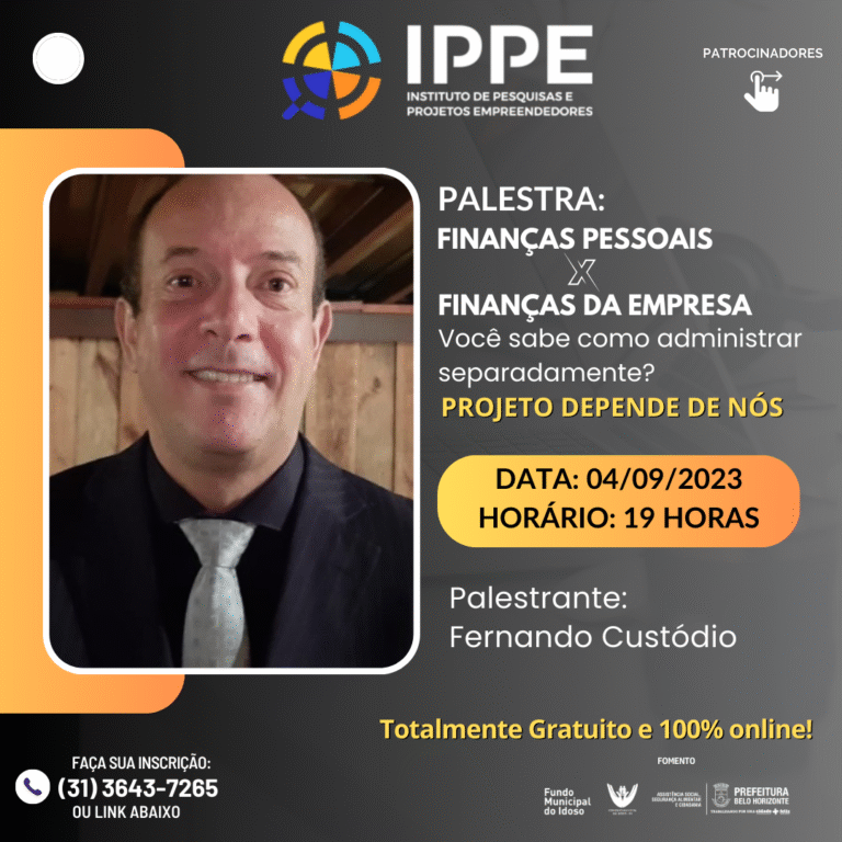 Palestra: Finanças Pessoais x Finanças da Empresa