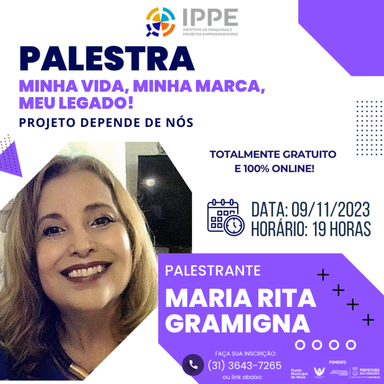Palestra: Minha vida, minha marca, meu legado!