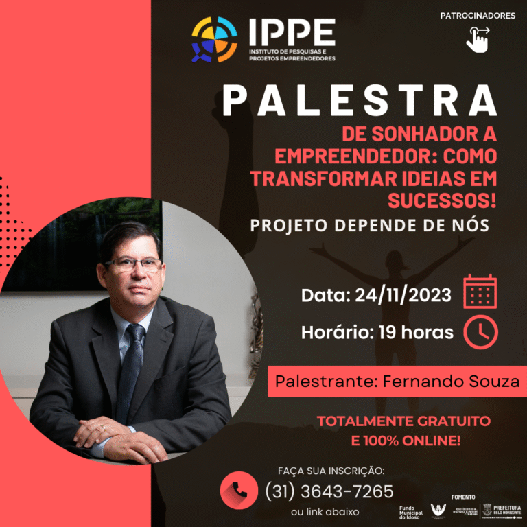 Palestra: De sonhador a empreendedor: como transformar ideias em sucessos!