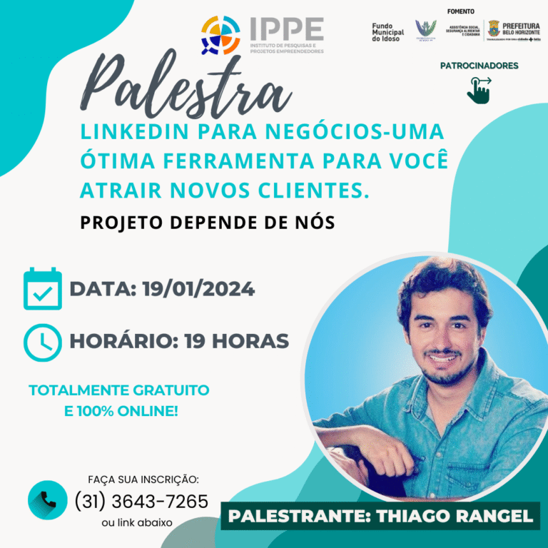 Palestra: LinkedIN para negócios-uma ótima ferramenta para você atrair novos clientes