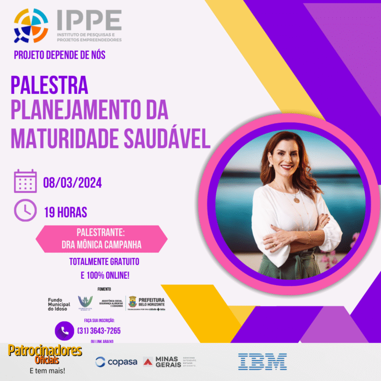 Palestra: Planejamento da maturidade saudável.