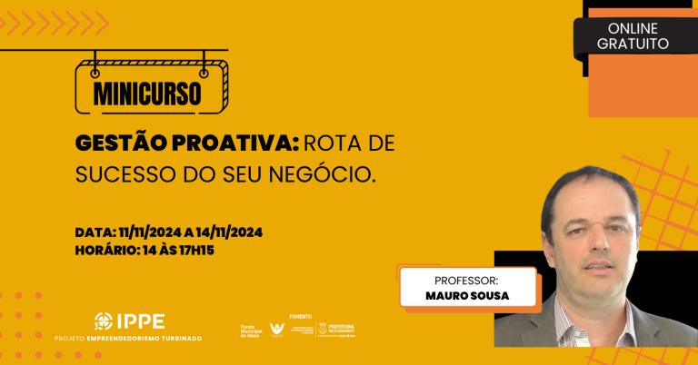 Minicurso Gestão Proativa rota de sucesso do seu negócio