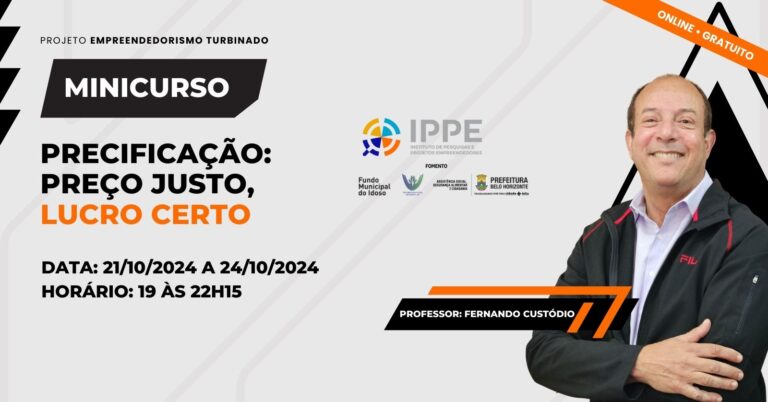 Minicurso Precificação preço justo, lucro certo