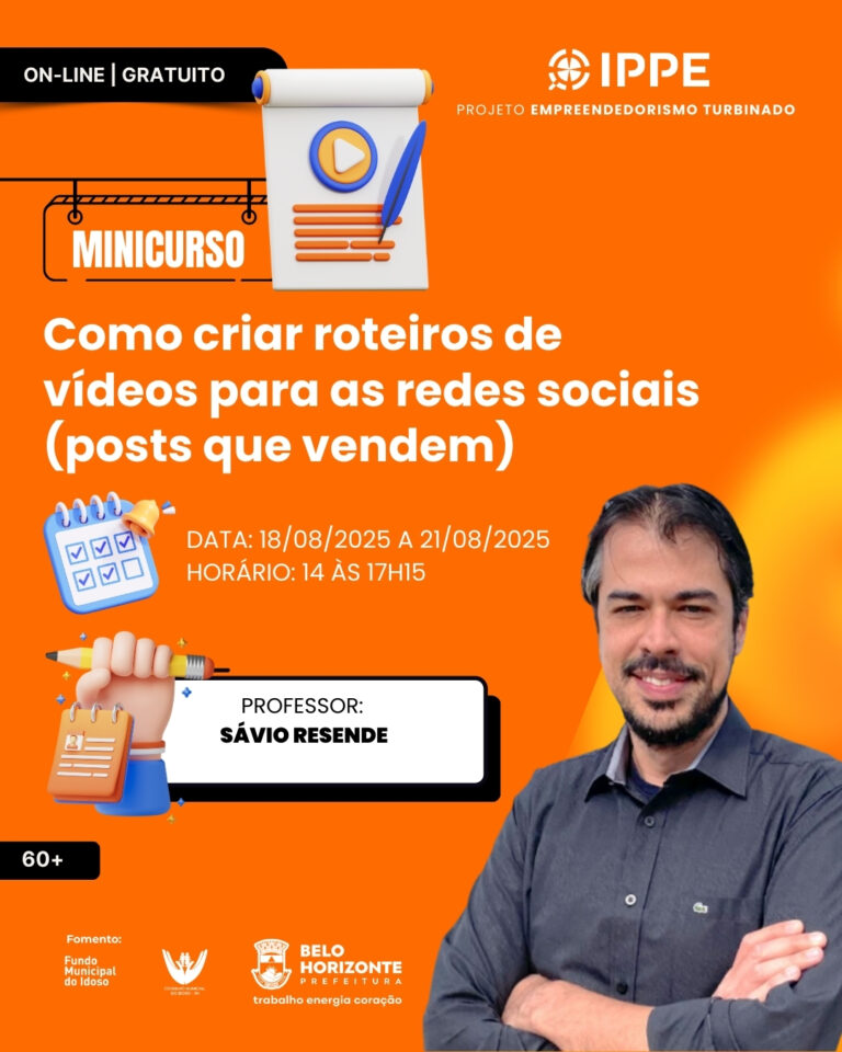 Minicurso: Como criar roteiros de vídeos para as redes sociais (posts que vendem)