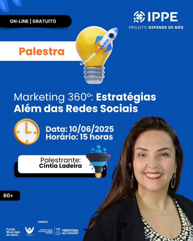 Palestra: Marketing 360°: Estratégias Além das Redes Sociais